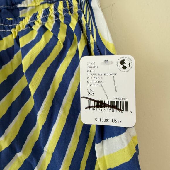 Free People Women's Blue Wave Combo Offsides Pants Printed Size XS NWT - Picture 3 of 7